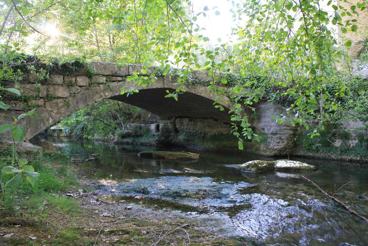 Vieux pont sur la rivière des Seynes