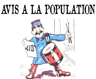 AVIS A LA POPULATION : Factures d’eau