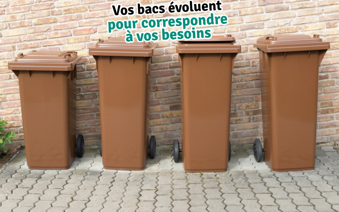 Les bacs d'ordures évoluent