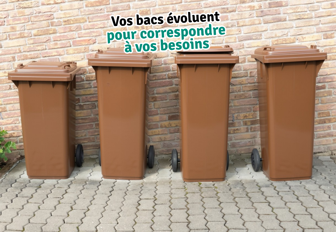 Les bacs d'ordures évoluent